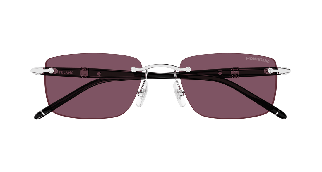 Occhiali da sole montblanc mb0344s 002 rectangular masculino taglia 54mm - Vista dettagliata