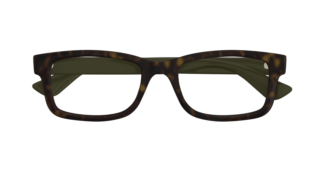 Gafas graduadas gucci gg1717o 004 havana rectangular / squared masculino talla 54mm - Vista de detalle