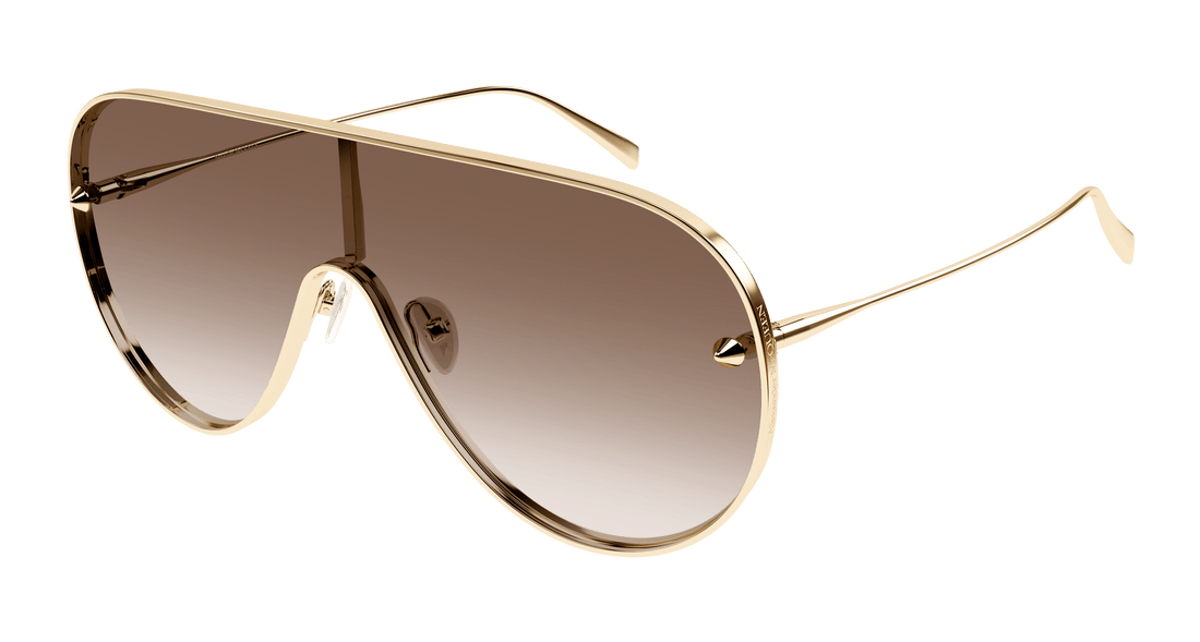 Gafas de sol alexander mcqueen am0481s 002 dorado pilot/navigator unisex talla 99mm - Vista principal
