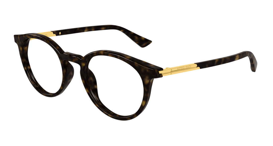 Occhiali da vista bottega veneta bv1335oa 002 havana round/oval/panthos unisex taglia 50mm - Vista principale