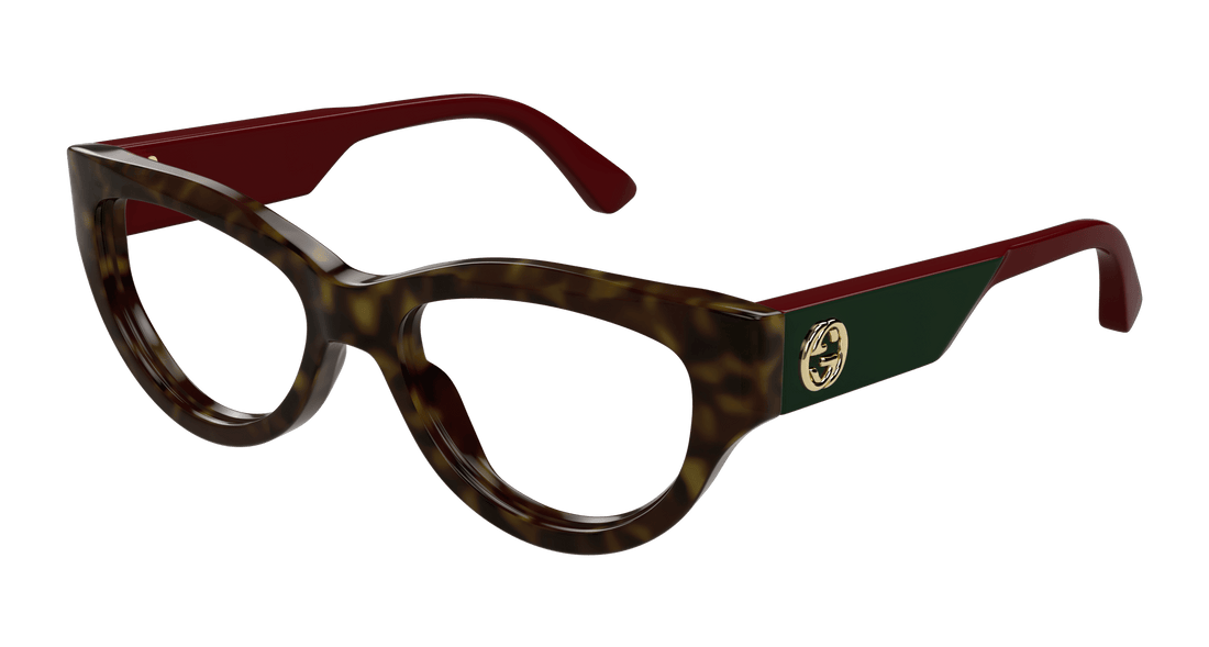 Brillen gucci gg1665o 006 havana cat eye femenino größe 53mm - Hauptansicht