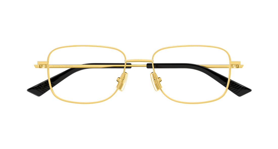 Occhiali da vista bottega veneta bv1333o 006 dorado rectangular / squared masculino taglia 55mm - Vista dettagliata