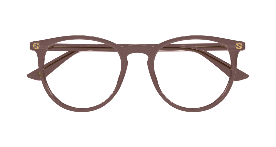 Brillen gucci gg0027o 012 marron round/oval/panthos femenino größe 50mm - Detailansicht