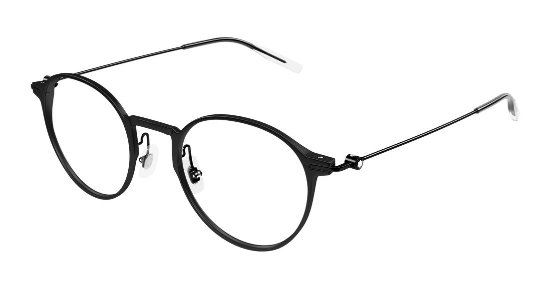 Dioptrijske naočale montblanc mb0357o 002 negro round/oval/panthos masculino veličina 49mm - Glavni prikaz