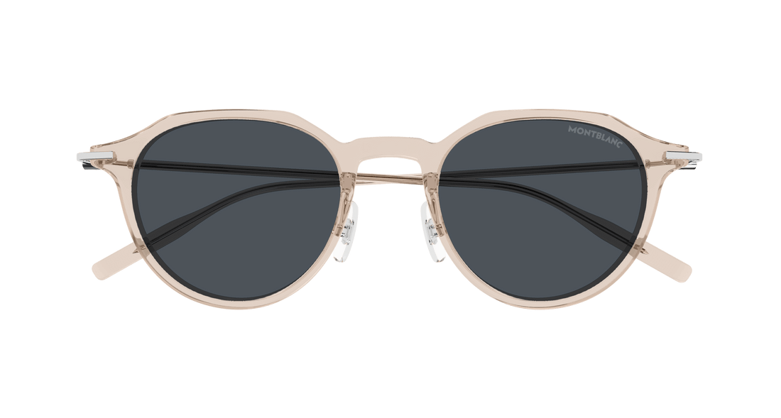 Sonnenbrillen montblanc mb0355s 004 beige round/oval/panthos masculino größe 49mm - Detailansicht