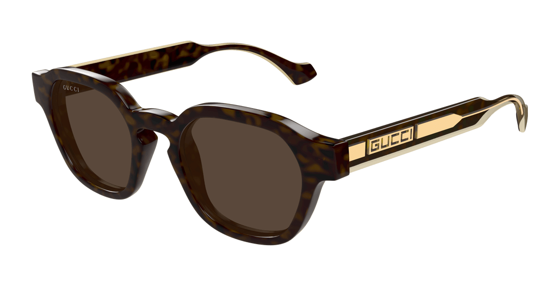 Sunglasses gucci gg1730s 002 havana round/oval/panthos masculino size 50mm - Main view