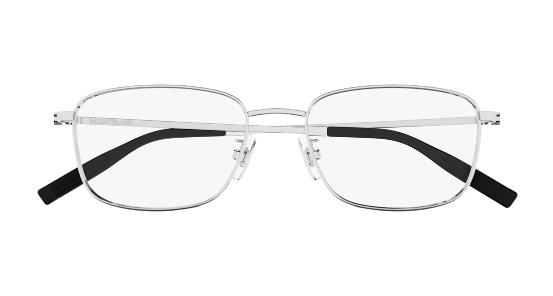 Brillen montblanc mb0373oa 001 plateado rectangular / squared masculino größe 54mm - Detailansicht