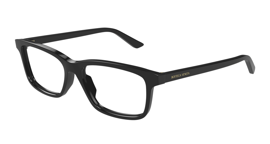 Óculos graduados bottega veneta bv1314o 006 negro rectangular / squared masculino tamanho 57mm - Vista principal