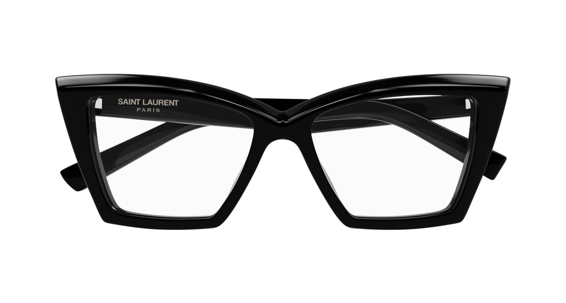 Brillen saint laurent sl 657 opt 001 negro cat eye femenino größe 54mm - Detailansicht