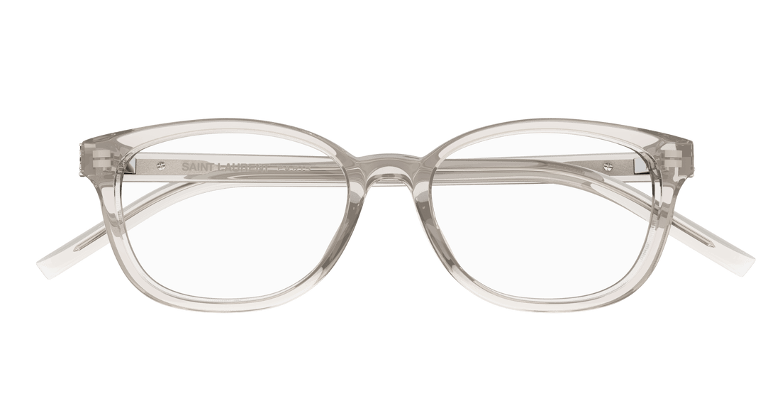 Briller saint laurent sl m141/f 006 beige cat eye femenino størrelse 54mm - Detaljeret visning
