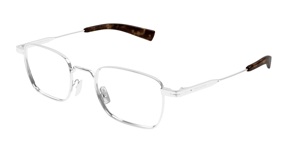 Occhiali da vista saint laurent sl 729 002 plateado rectangular / squared masculino taglia 49mm - Vista principale