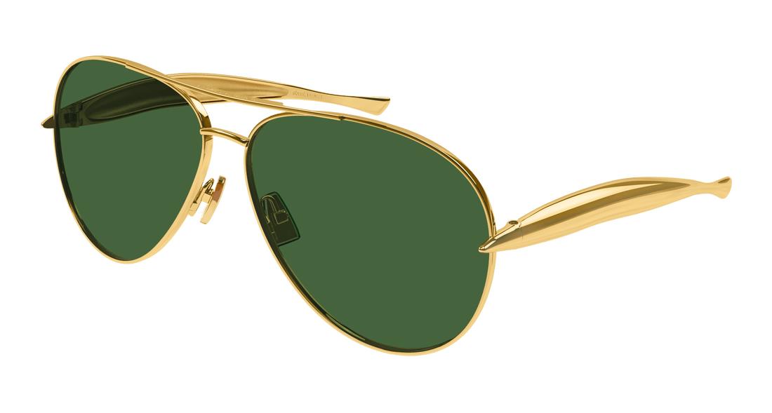 Lunettes de soleil bottega veneta bv1305s 001 pilot unisex taille 64mm - Vue principale