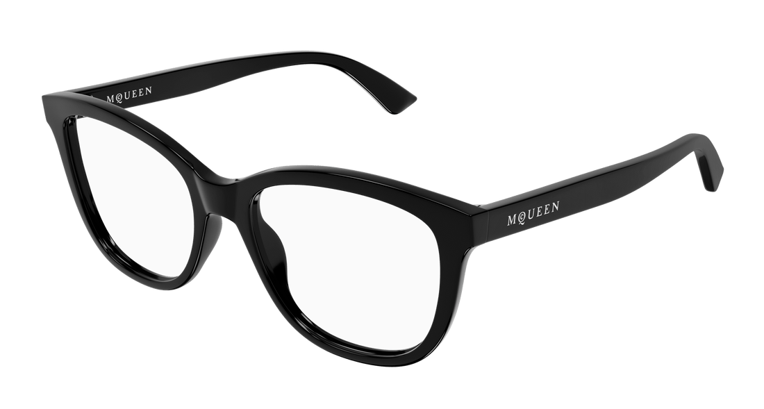 Gafas graduadas alexander mcqueen am0487o 001 negro cat eye femenino talla 54mm - Vista principal