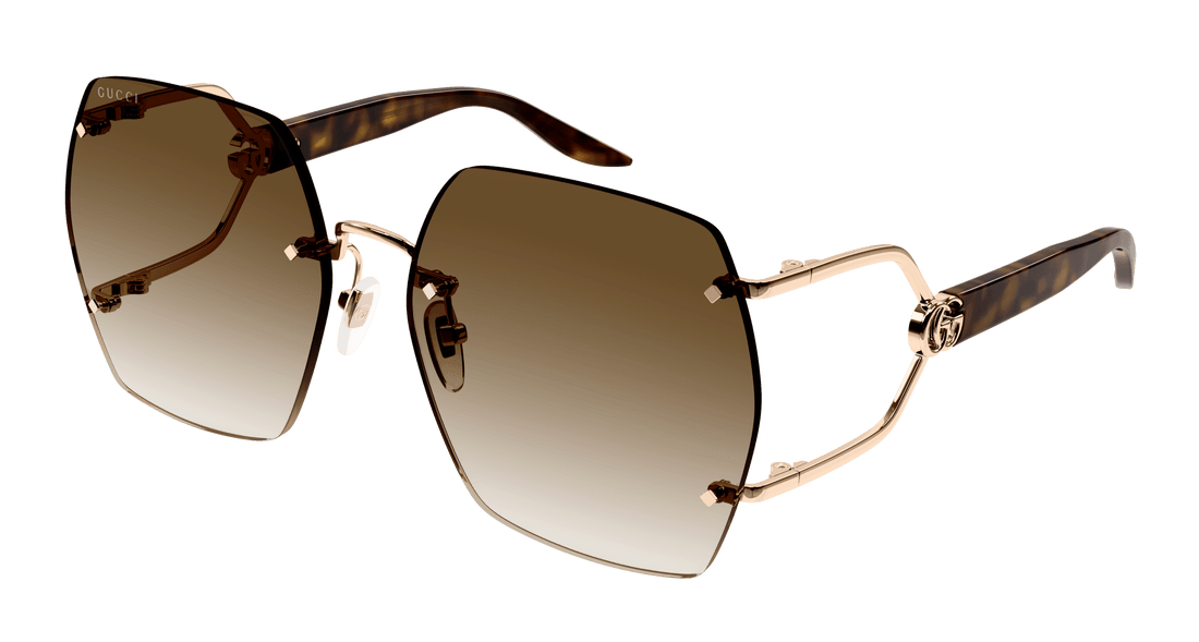 Okulary przeciwsłoneczne gucci gg1562s 002 havana square femenino rozmiar 62mm - Widok główny