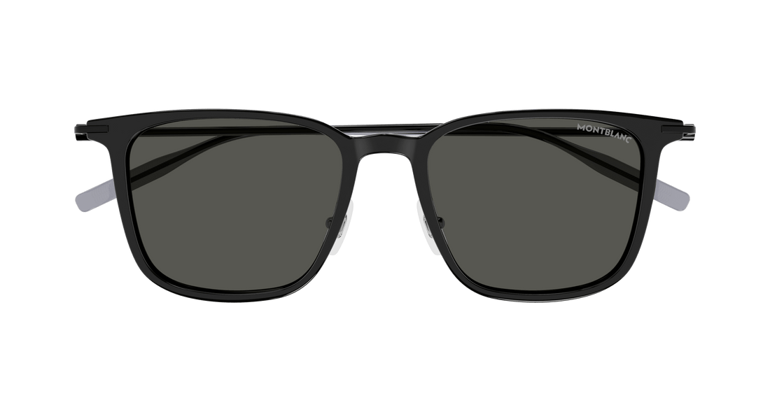 Occhiali da sole montblanc mb0354s 001 negro rectangular / squared masculino taglia 52mm - Vista dettagliata