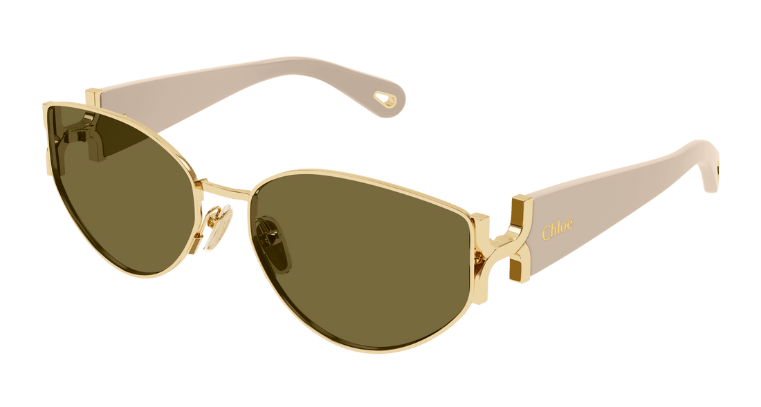 Gafas de sol chloé ch0260s 003 dorado round/oval/panthos femenino talla 59mm - Vista principal