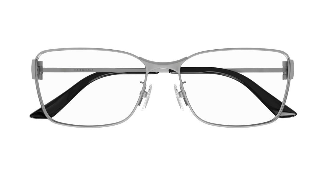 Gafas graduadas balenciaga bb0375oa 002 rutenio rectangular / squared unisex talla 58mm - Vista de detalle