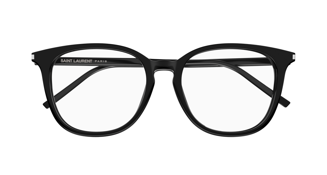 Occhiali da vista saint laurent sl 724/f 001 negro cat eye femenino taglia 53mm - Vista dettagliata