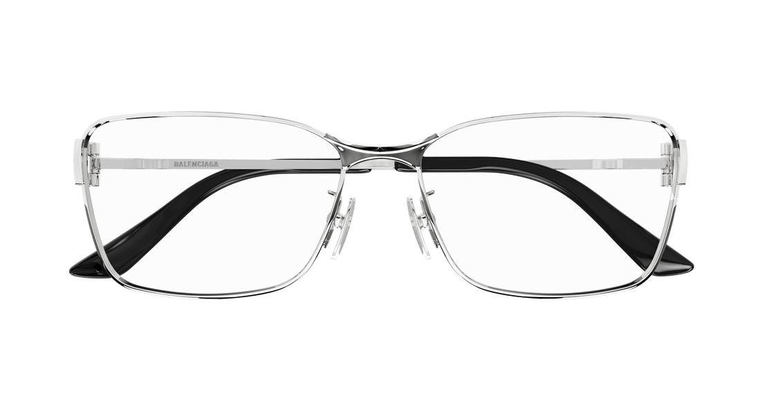 Gafas graduadas balenciaga bb0375oa 003 plateado rectangular / squared unisex talla 58mm - Vista de detalle