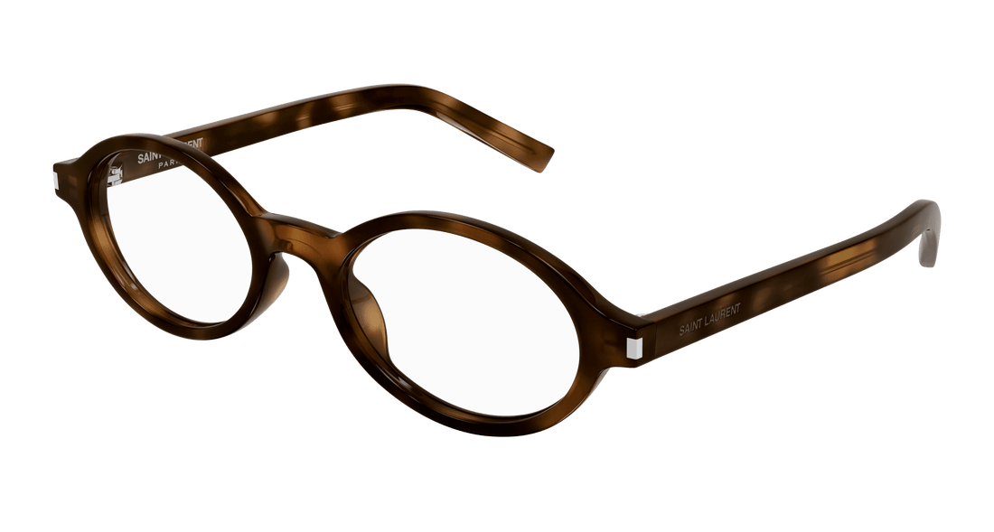 Lunettes de vue saint laurent sl 751 jeanne opt 003 havana round/oval/panthos femenino taille 50mm - Vue principale