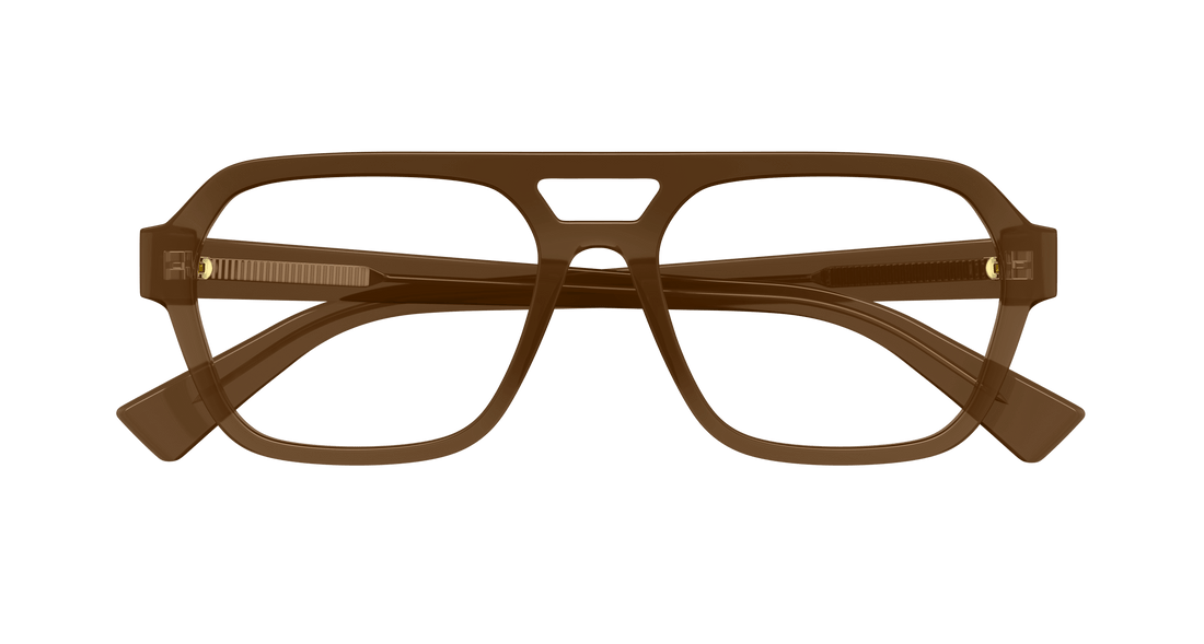Occhiali da vista bottega veneta bv1336oa 004 marron pilot/navigator masculino taglia 55mm - Vista dettagliata