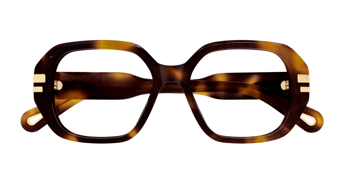 Brillen chloé ch0266o 002 havana rectangular / squared femenino größe 53mm - Detailansicht