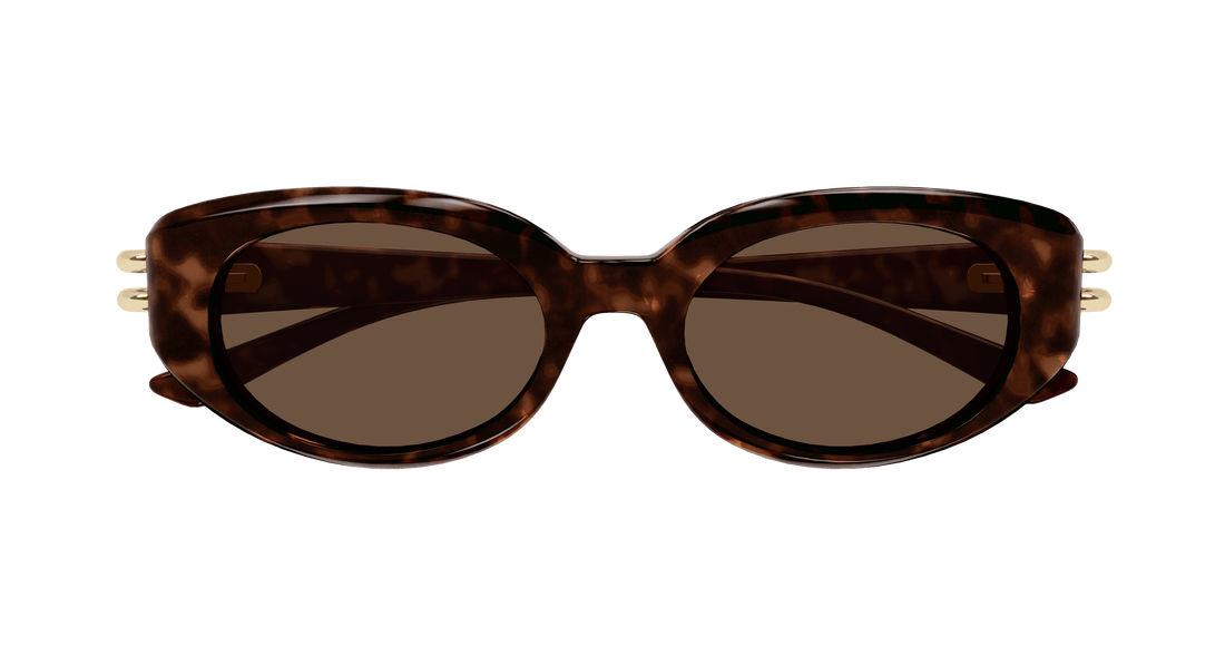 Gafas de sol alexander mcqueen am0469s 002 havana round/oval/panthos femenino talla 50mm - Vista de detalle
