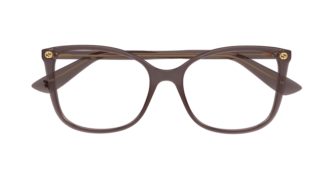 Brillen gucci gg0026o 019 marron cat eye femenino größe 53mm - Detailansicht