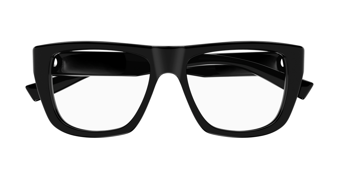 Brillen saint laurent sl 714 001 negro rectangular / squared unisex größe 55mm - Detailansicht