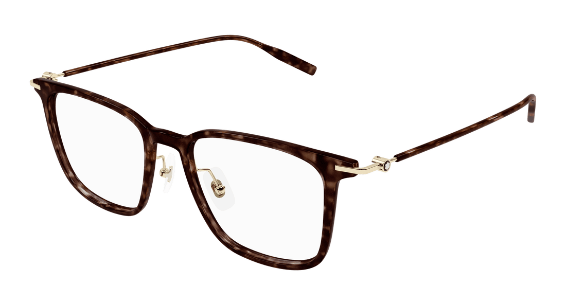 Occhiali da vista montblanc mb0354o 002 havana rectangular / squared masculino taglia 52mm - Vista principale