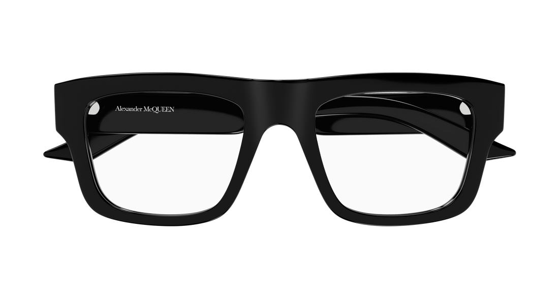 Okulary korekcyjne alexander mcqueen am0452o 001 masculino rozmiar 52mm - Widok szczegółowy