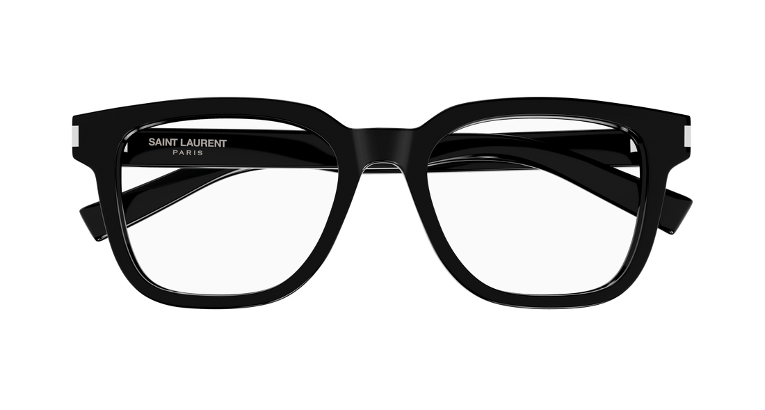 Prescription glasses saint laurent sl 711 opt 001 negro rectangular / squared masculino size 52mm - Detailed view