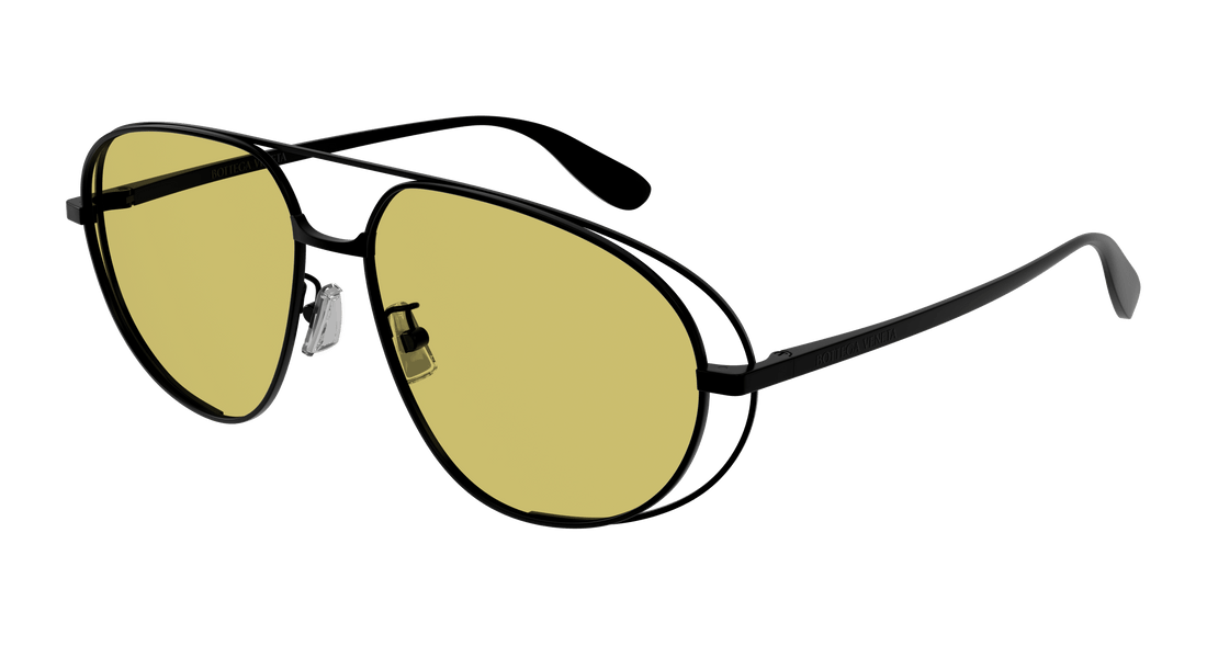 Lunettes de soleil bottega veneta bv1344s 002 negro pilot/navigator unisex taille 61mm - Vue principale
