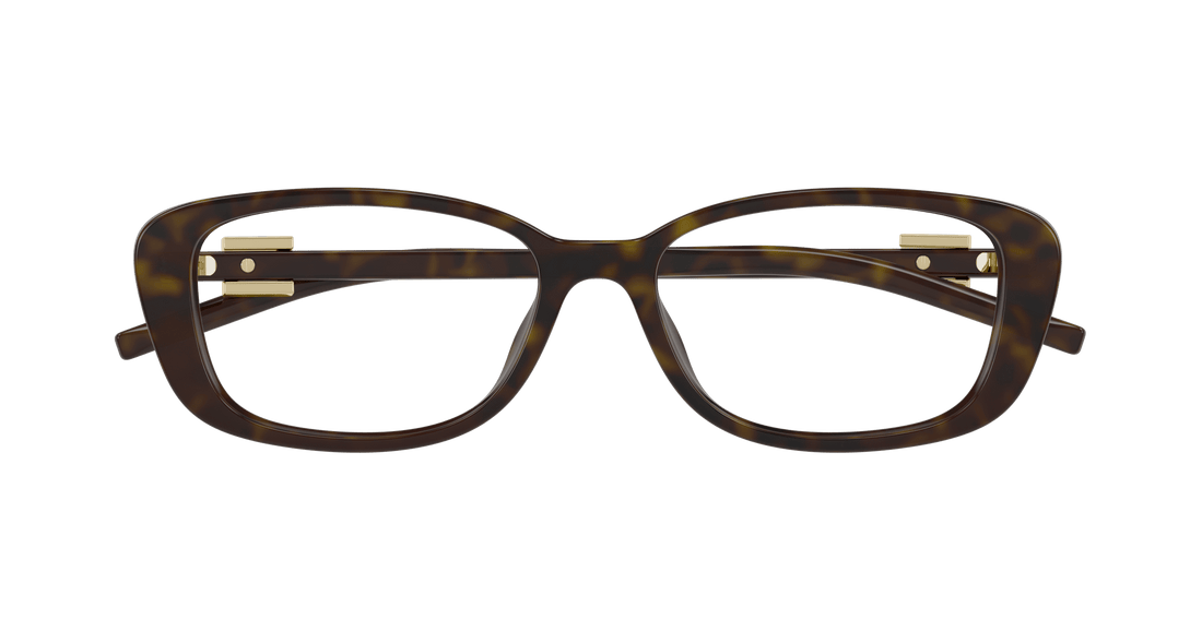 Brillen gucci gg1685ok 004 havana rectangular / squared femenino größe 54mm - Detailansicht