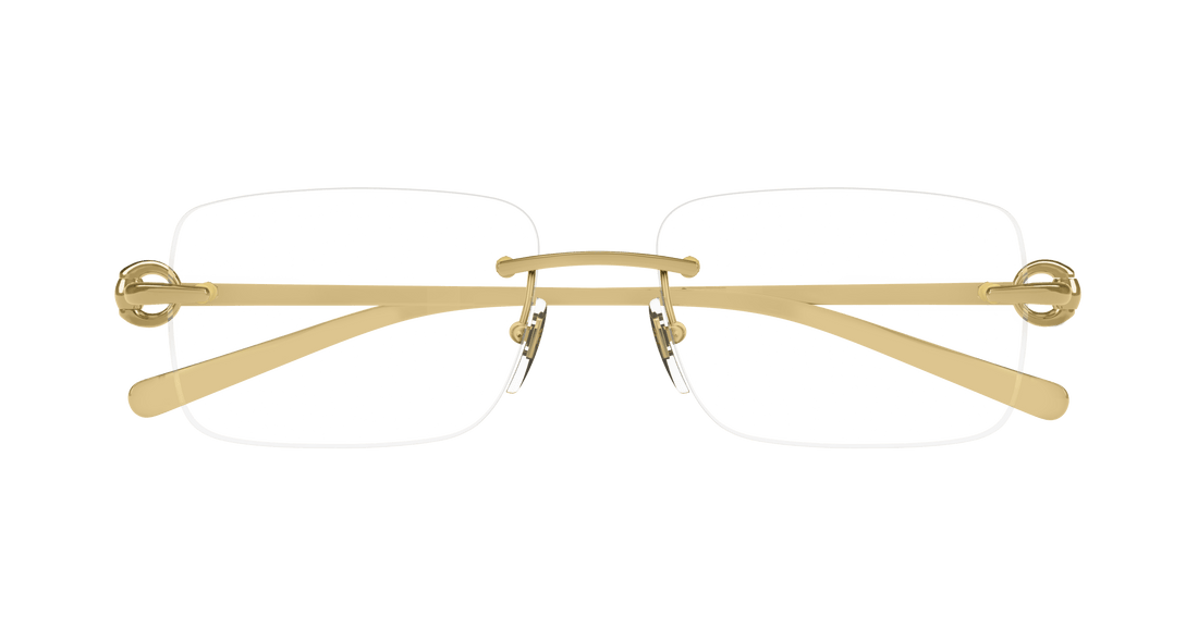 Lunettes de vue gucci gg1703o 003 dorado rectangular / squared masculino taille 55mm - Vue détaillée