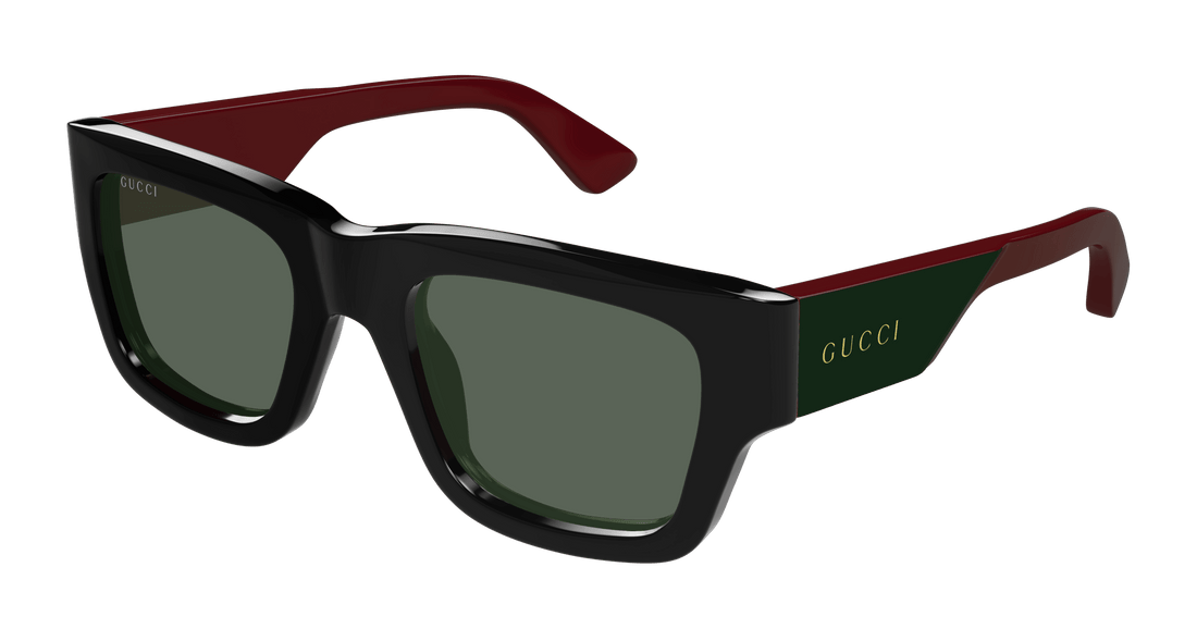 Lunettes de soleil gucci gg1668s 003 negro rectangular / squared masculino taille 52mm - Vue principale