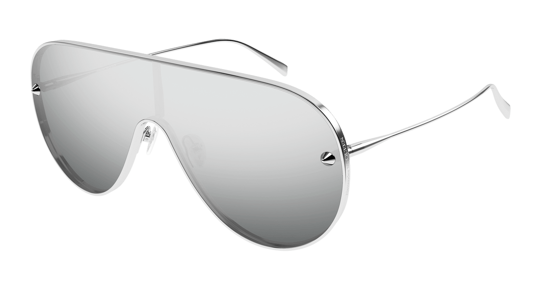 Occhiali da sole alexander mcqueen am0481s 004 plateado pilot/navigator unisex taglia 99mm - Vista principale