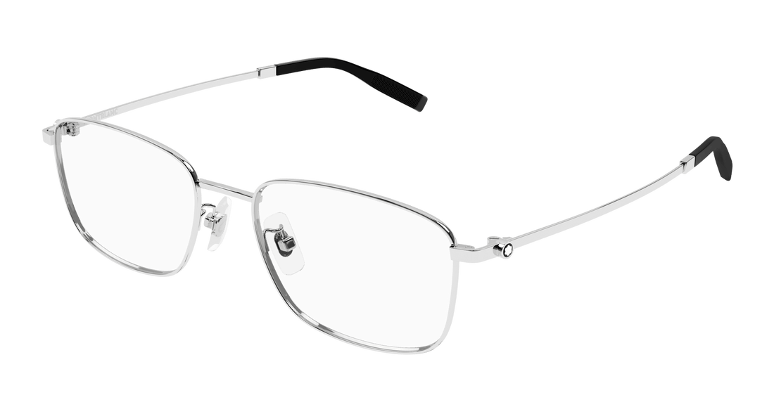 Occhiali da vista montblanc mb0373oa 001 plateado rectangular / squared masculino taglia 54mm - Vista principale