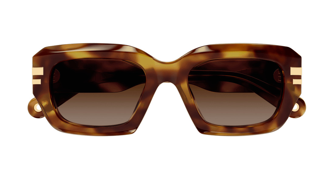 Gafas de sol chloé ch0256s 002 havana rectangular / squared femenino talla 53mm - Vista de detalle
