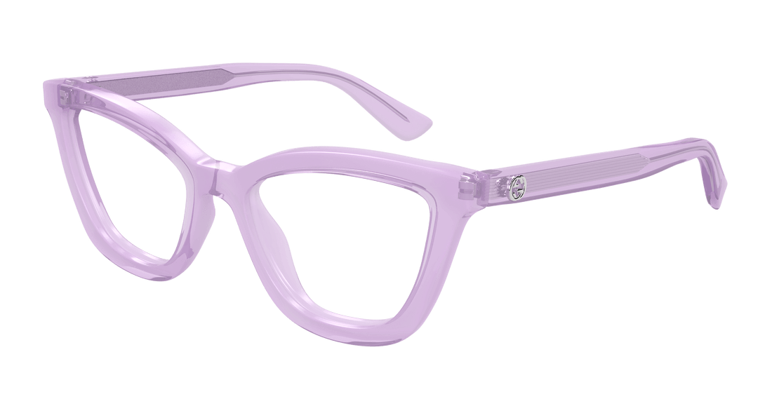 Occhiali da vista gucci gg1686o 008 violeta round/oval/panthos femenino taglia 54mm - Vista principale