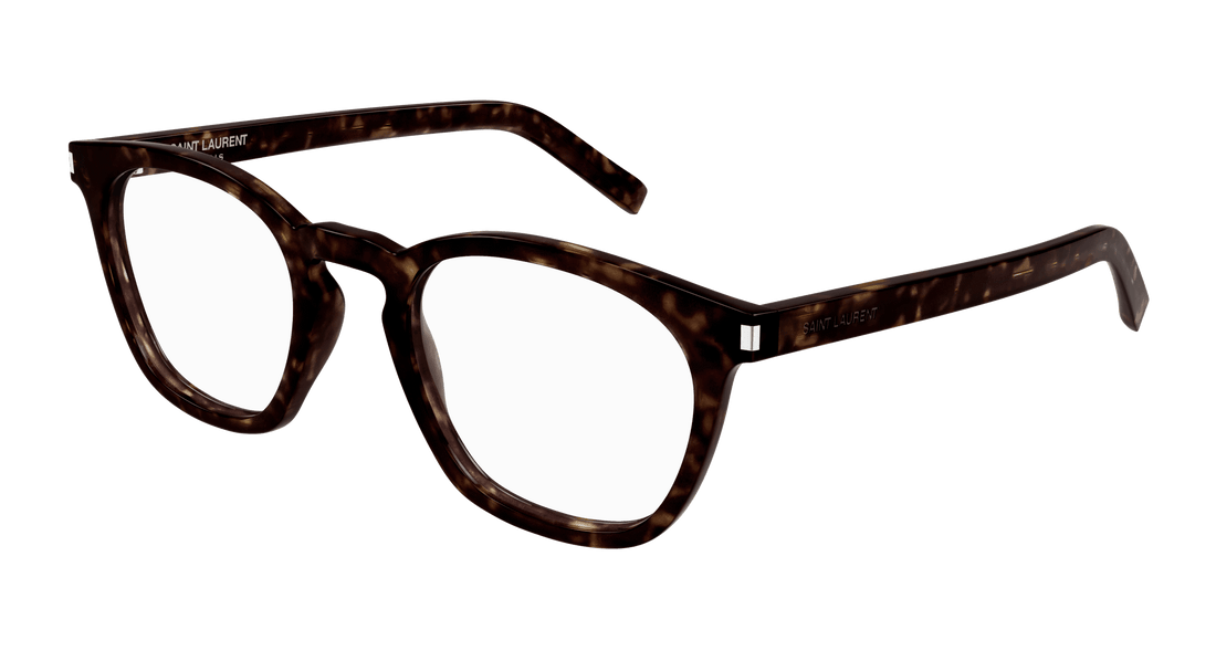 Prescription glasses saint laurent sl 28 opt 007 havana round/oval/panthos unisex size 50mm - Main view