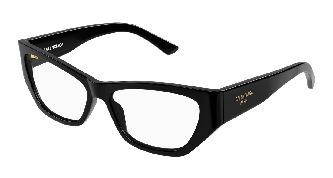 Occhiali da vista balenciaga bb0372o 001 negro cat eye femenino taglia 55mm - Vista principale