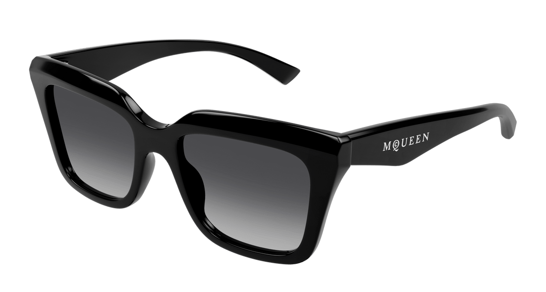 Solglasögon alexander mcqueen am0473sa 001 negro rectangular / squared femenino storlek 54mm - Huvudvy