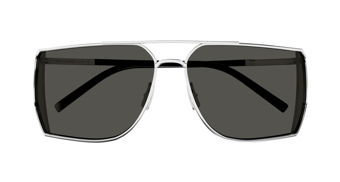 Sonnenbrillen saint laurent sl 750 002 plateado rectangular / squared masculino größe 69mm - Detailansicht
