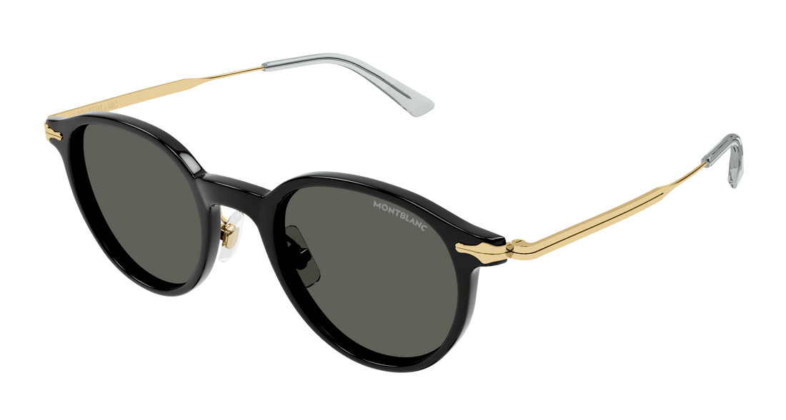 Occhiali da sole montblanc mb0362s 001 negro round/oval/panthos masculino taglia 49mm - Vista principale