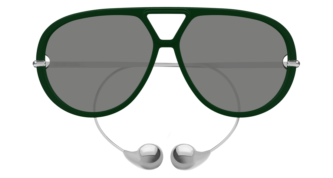 Lunettes de soleil bottega veneta bv1273s 008 verde pilot femenino taille 63mm - Vue détaillée