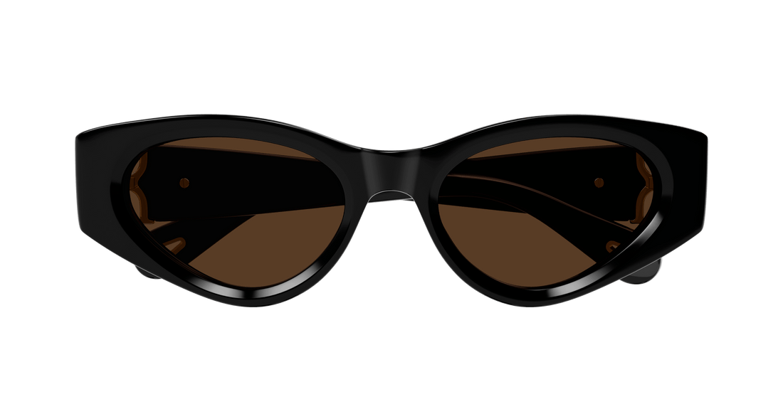 Gafas de sol chloé ch0259s 001 negro cat eye femenino talla 52mm - Vista de detalle
