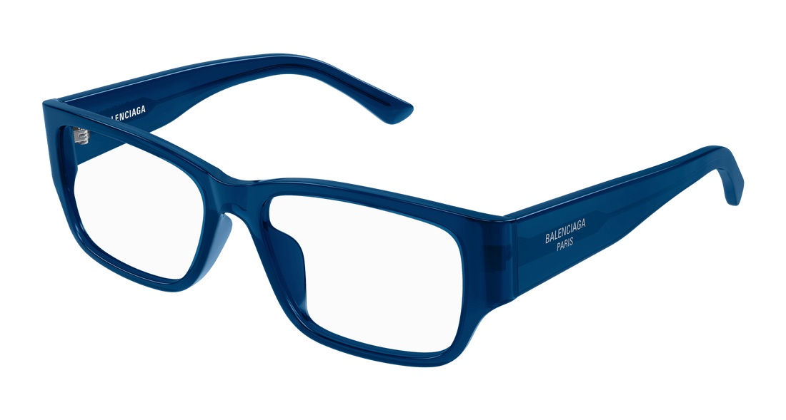 Gafas graduadas balenciaga bb0373ok 003 azul rectangular / squared masculino talla 55mm - Vista principal