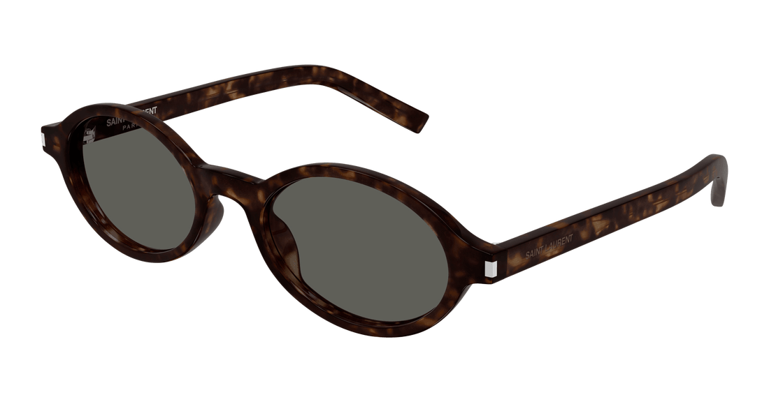 Óculos de sol saint laurent sl 751 jeanne 002 havana round/oval/panthos femenino tamanho 50mm - Vista principal