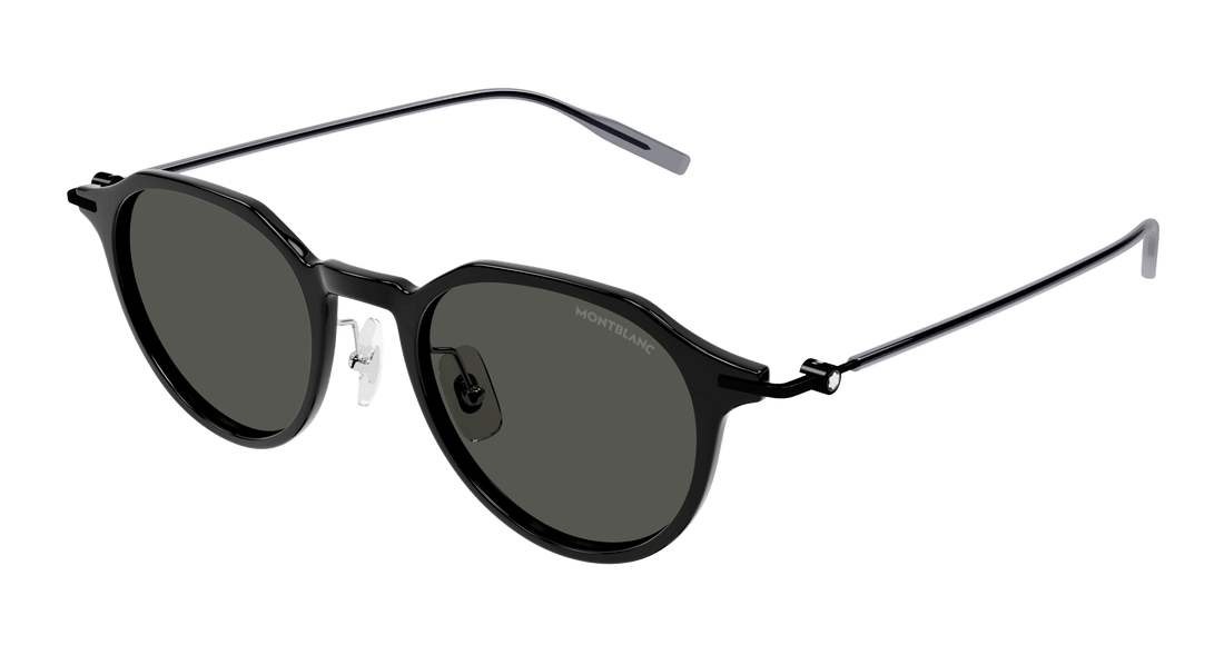 Occhiali da sole montblanc mb0355s 001 negro round/oval/panthos masculino taglia 49mm - Vista principale